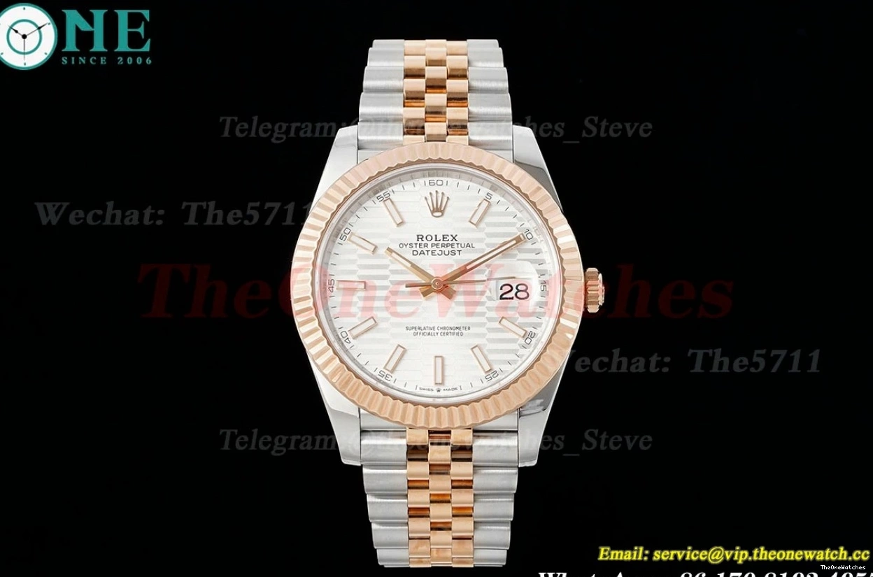 126331 VS3235 Textured Silver Dial Datejust VSF 41mm RG Jub SS 0414